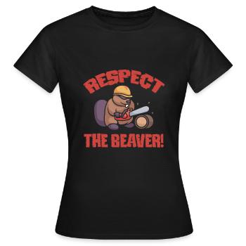 Beaver Nutria - Women's T-Shirt - black - Front - AI Model Female 172 dark (172cm)
