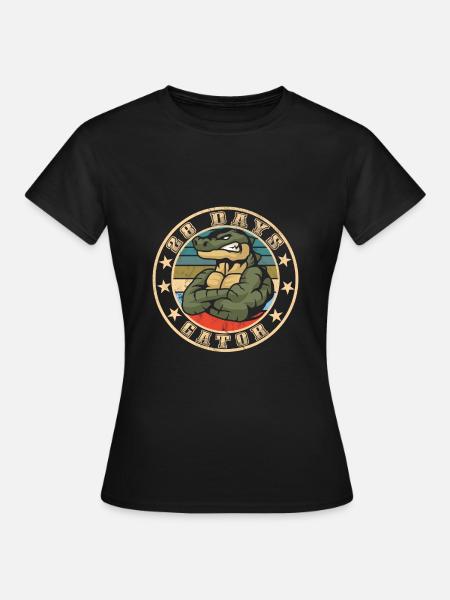 Echse Gator - Frauen T-Shirt - Schwarz