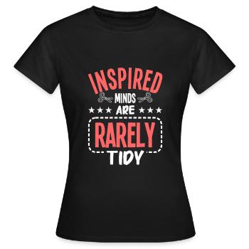 Faire de l’artisanat - T-shirt Femme - noir - Devant - AI Model Female 172 dark (172cm)