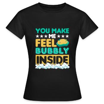 Seife machen - Frauen T-Shirt - Schwarz - Vorne - AI Model Female 172 dark (172cm)