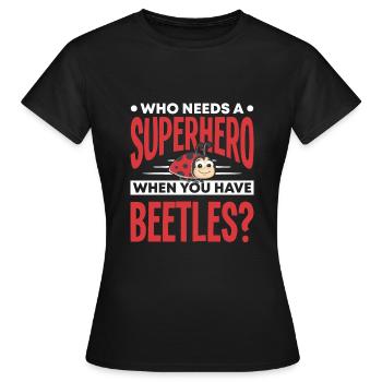 Insects - Women's T-Shirt - black - Front - AI Model Female 172 dark (172cm)