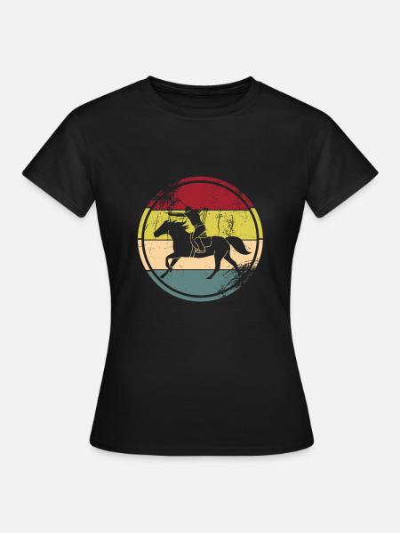 Horseback Archery - Frauen T-Shirt - Schwarz