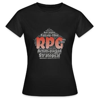 Jeu de rôle - T-shirt Femme - noir - Devant - AI Model Female 172 dark (172cm)