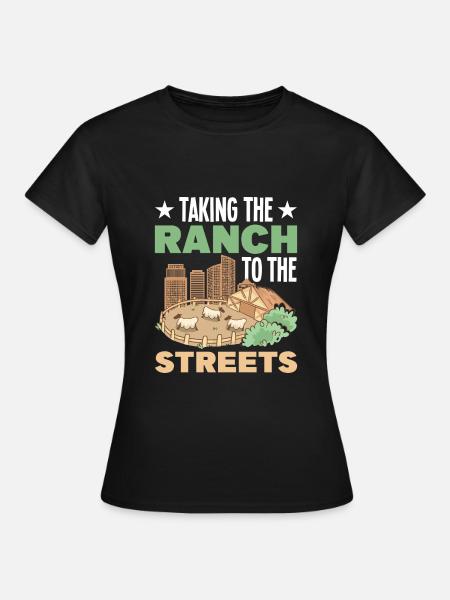 Kleingarten in der Stadt - Frauen T-Shirt - Schwarz