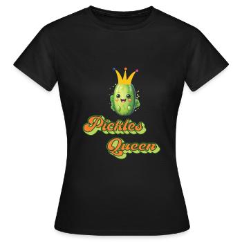 Gurken - Frauen T-Shirt - Schwarz - Vorne - AI Model Female 172 dark (172cm)