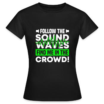 Festival - Women's T-Shirt - black - Front - AI Model Female 172 dark (172cm)