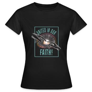 Festival - Women's T-Shirt - black - Front - AI Model Female 172 dark (172cm)
