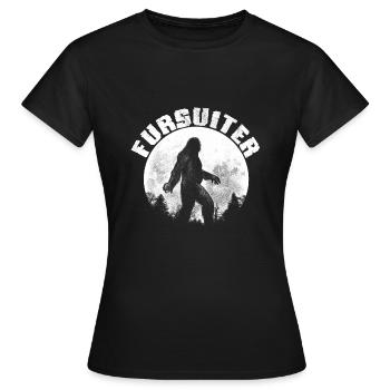 Furry Fandom - Women's T-Shirt - black - Front - AI Model Female 172 dark (172cm)