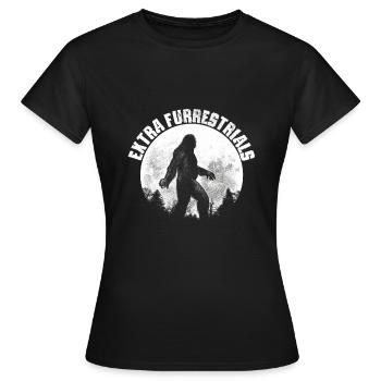 Furry Fandom - Women's T-Shirt - black - Front - AI Model Female 172 dark (172cm)