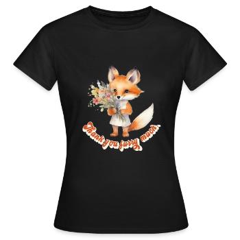 Furry Fandom - Women's T-Shirt - black - Front - AI Model Female 172 dark (172cm)