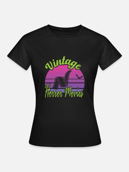 Alte Filme - Frauen T-Shirt - Schwarz