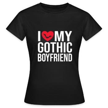 Goth Emo - T-shirt Femme - noir - Devant - AI Model Female 172 dark (172cm)