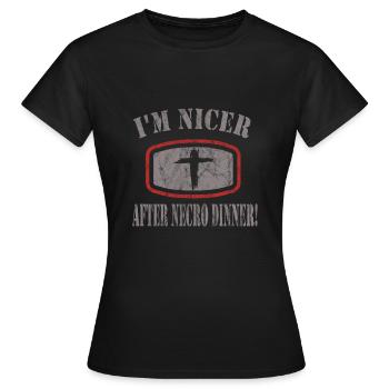 Goth Emo - T-shirt Femme - noir - Devant - AI Model Female 172 dark (172cm)