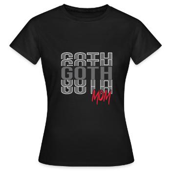 Goth Emo - T-shirt Femme - noir - Devant - AI Model Female 172 dark (172cm)