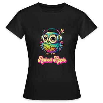 Hippy - Women's T-Shirt - black - Front - AI Model Female 172 dark (172cm)