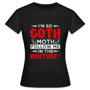 Goth Emo - T-shirt Femme - noir - Devant - AI Model Female 172 dark (172cm)