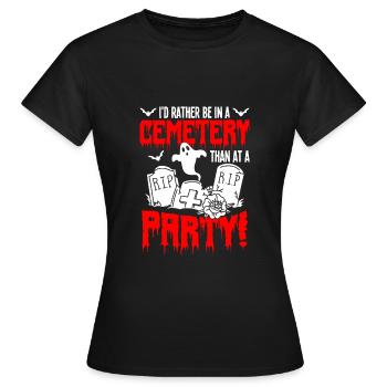 Goth Emo - T-shirt Femme - noir - Devant - AI Model Female 172 dark (172cm)