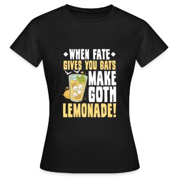 Goth Emo - T-shirt Femme - noir - Devant - AI Model Female 172 dark (172cm)
