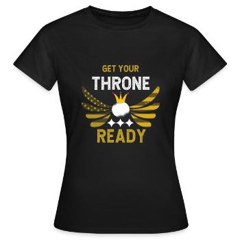 Drinking game - Women's T-Shirt - black - Front - AI Model Female 172 dark (172cm)