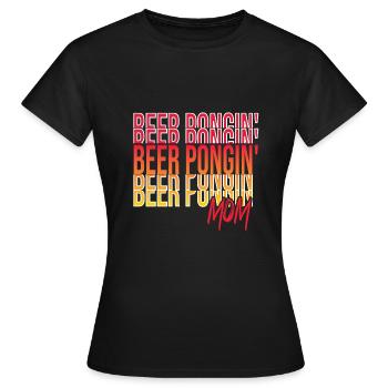 Drinking game - Women's T-Shirt - black - Front - AI Model Female 172 dark (172cm)