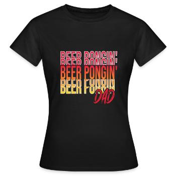 Drinking game - Women's T-Shirt - black - Front - AI Model Female 172 dark (172cm)