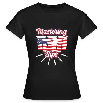 Drinking game - Women's T-Shirt - black - Front - AI Model Female 172 dark (172cm)