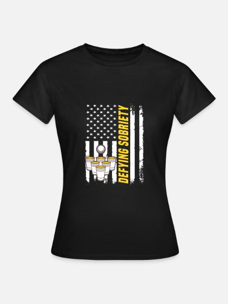 Trinkspiel - Frauen T-Shirt - Schwarz