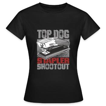Office - Women's T-Shirt - black - Front - AI Model Female 172 dark (172cm)