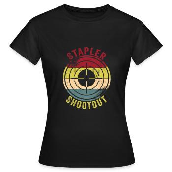 Office - Women's T-Shirt - black - Front - AI Model Female 172 dark (172cm)