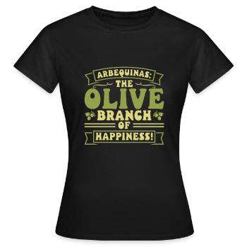 Spanish food - Women's T-Shirt - black - Front - AI Model Female 172 dark (172cm)