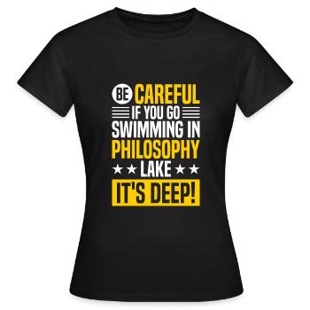 Philosophie - T-shirt Femme - noir - Devant - AI Model Female 172 dark (172cm)