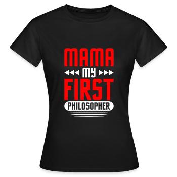 Philosophie - T-shirt Femme - noir - Devant - AI Model Female 172 dark (172cm)