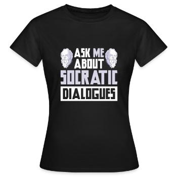 Philosophie - T-shirt Femme - noir - Devant - AI Model Female 172 dark (172cm)