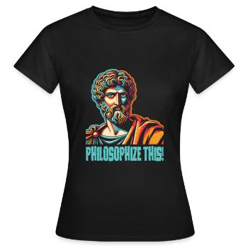 Philosophie - T-shirt Femme - noir - Devant - AI Model Female 172 dark (172cm)