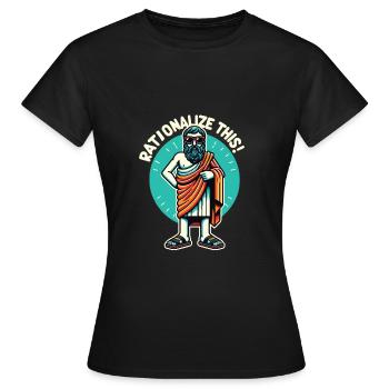 Philosophie - T-shirt Femme - noir - Devant - AI Model Female 172 dark (172cm)