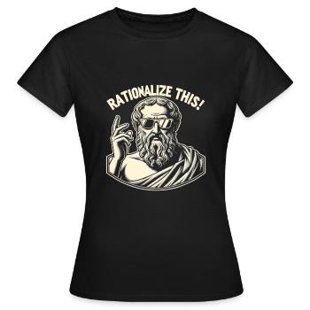 Philosophie - T-shirt Femme - noir - Devant - AI Model Female 172 dark (172cm)