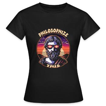 Philosophie - T-shirt Femme - noir - Devant - AI Model Female 172 dark (172cm)