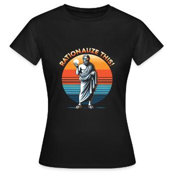 Philosophie - T-shirt Femme - noir - Devant - AI Model Female 172 dark (172cm)