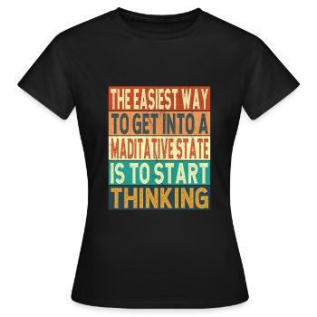 Philosophie - T-shirt Femme - noir - Devant - AI Model Female 172 dark (172cm)