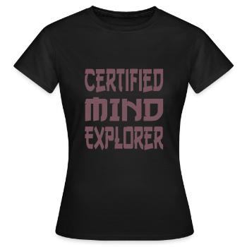 Psychologist - Women's T-Shirt - black - Front - AI Model Female 172 dark (172cm)