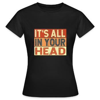 Psychologe - Frauen T-Shirt - Schwarz - Vorne - AI Model Female 172 dark (172cm)