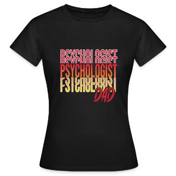Psychologist - Women's T-Shirt - black - Front - AI Model Female 172 dark (172cm)