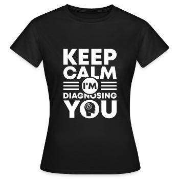 Psychologe - Frauen T-Shirt - Schwarz - Vorne - AI Model Female 172 dark (172cm)