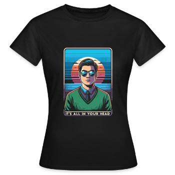 Psychologe - Frauen T-Shirt - Schwarz - Vorne - AI Model Female 172 dark (172cm)