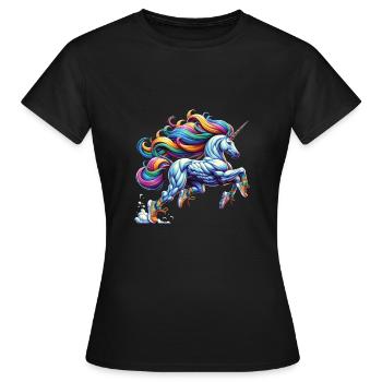 Fitnesstrainer - Frauen T-Shirt - Schwarz - Vorne - AI Model Female 172 dark (172cm)