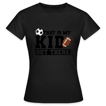 baller fussball baller Geschenk - Frauen T-Shirt - Schwarz - Vorne - AI Model Female 172 dark (172cm)