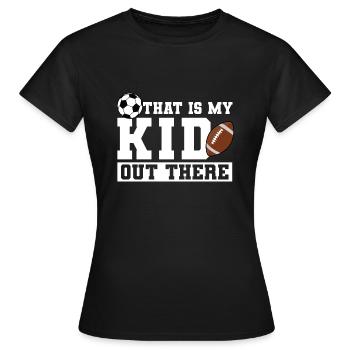 baller fussball baller Geschenk - Frauen T-Shirt - Schwarz - Vorne - AI Model Female 172 dark (172cm)