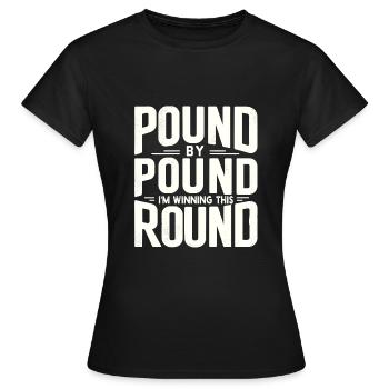 Abnehmen - Frauen T-Shirt - Schwarz - Vorne - AI Model Female 172 dark (172cm)