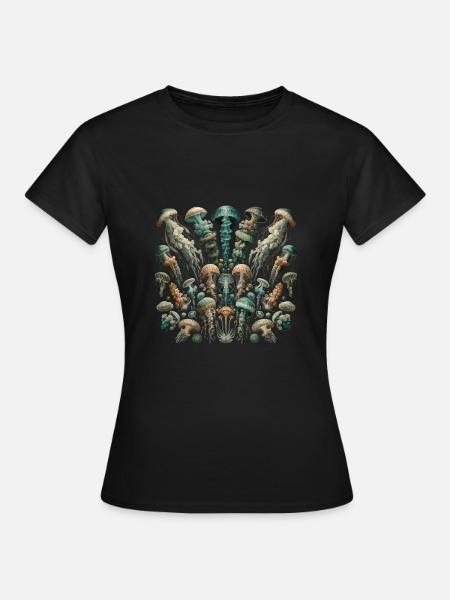 Qualle - Frauen T-Shirt - Schwarz