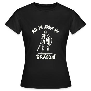 Mittelalter Markt - Frauen T-Shirt - Schwarz - Vorne - AI Model Female 172 dark (172cm)